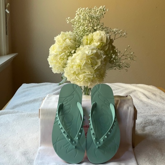 🩴CHRISTIAN LOUBOUTIN LOUBI FLIP DONNA FLAT🩴NWT - Picture 3 of 16